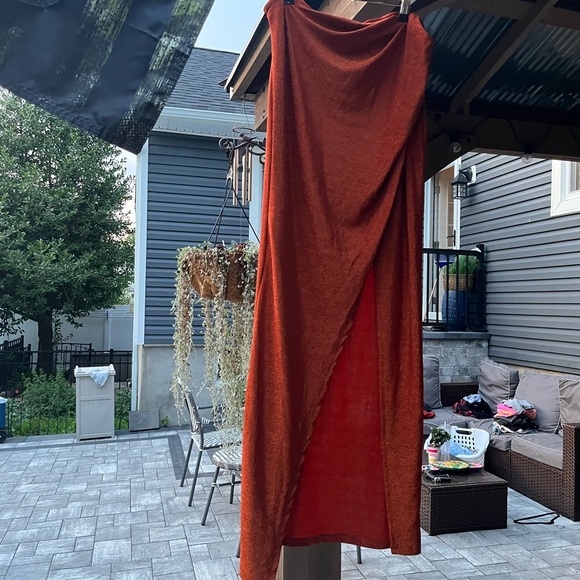 Women’s Sparkly Rust Skirt Size L - Picture 3 of 4